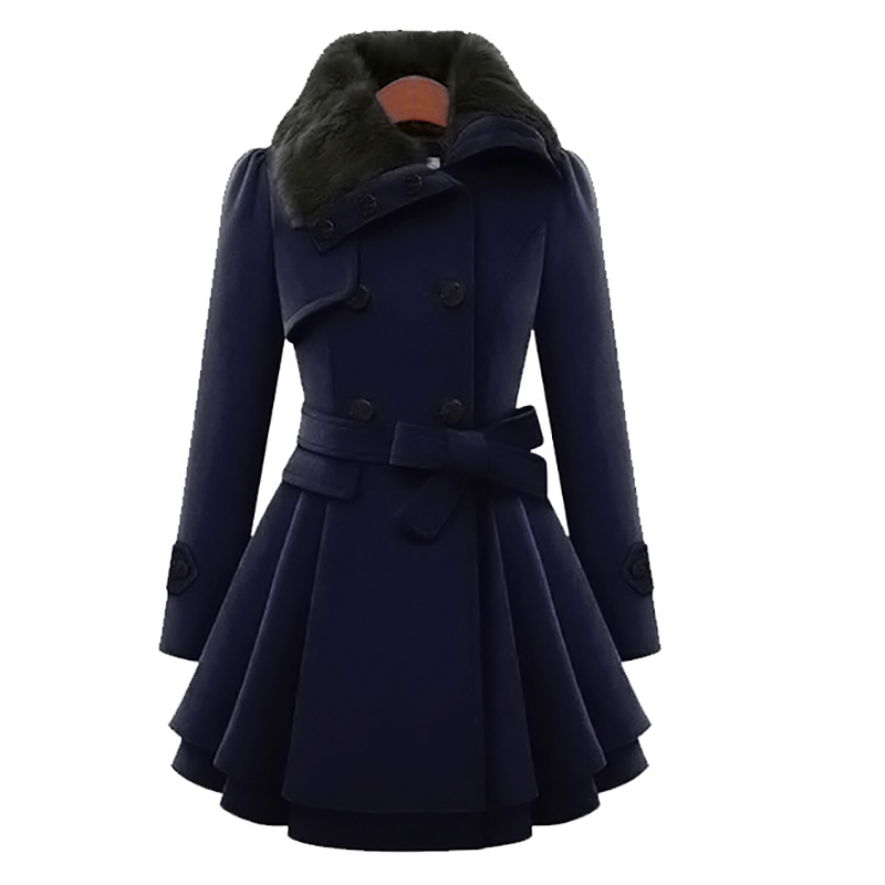 Zimowe wąskie długie wełniane  – Sherpa Coat Women recenzja i cena
