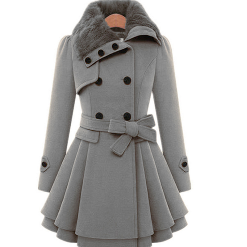 Zimowe wąskie długie wełniane  – Sherpa Coat Women recenzja i cena